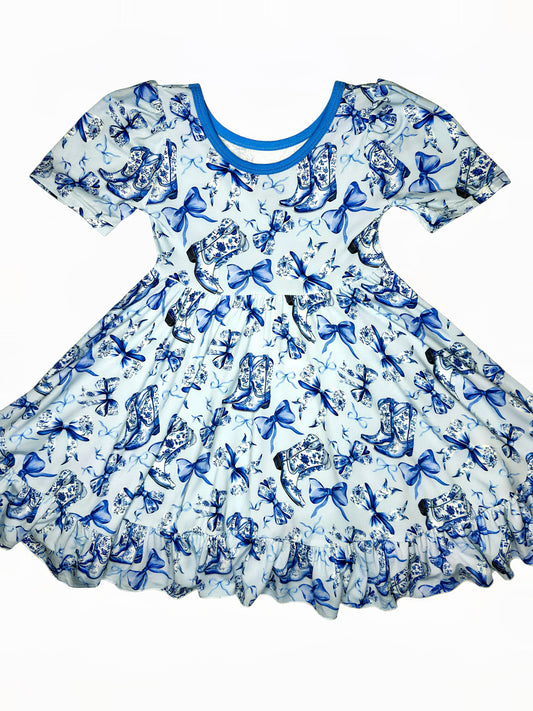 Boots & Bows Bamboo Twirl Dress