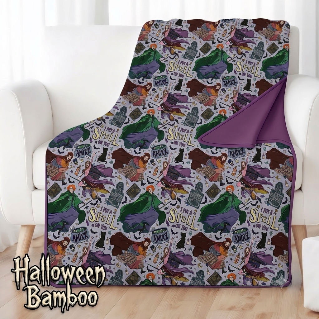 I Put A Spell On You Double Layered Bamboo Blanket (Pre Order with expected arrival end of August 2026)