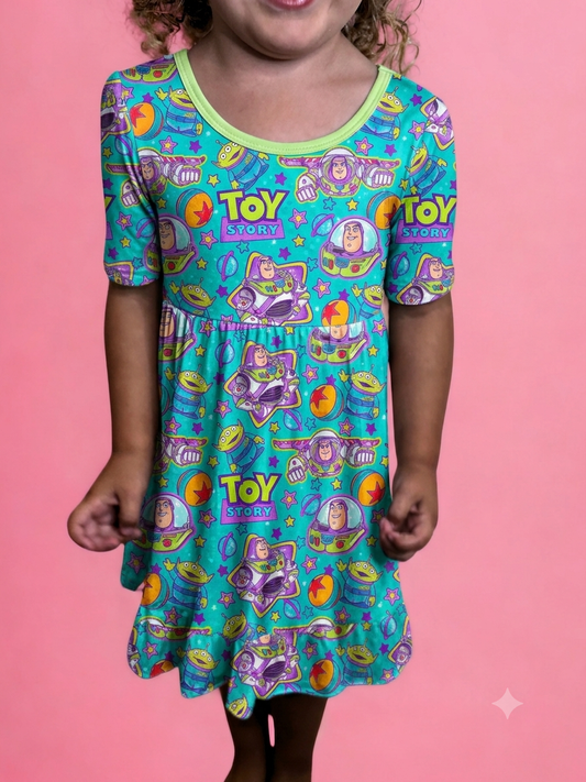 Too Infinity & Beyond Bamboo Twirl Dress (Pre Order with expected arrival mid September)