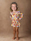 Woodland Warrior Bamboo Twirl Dress with snaps