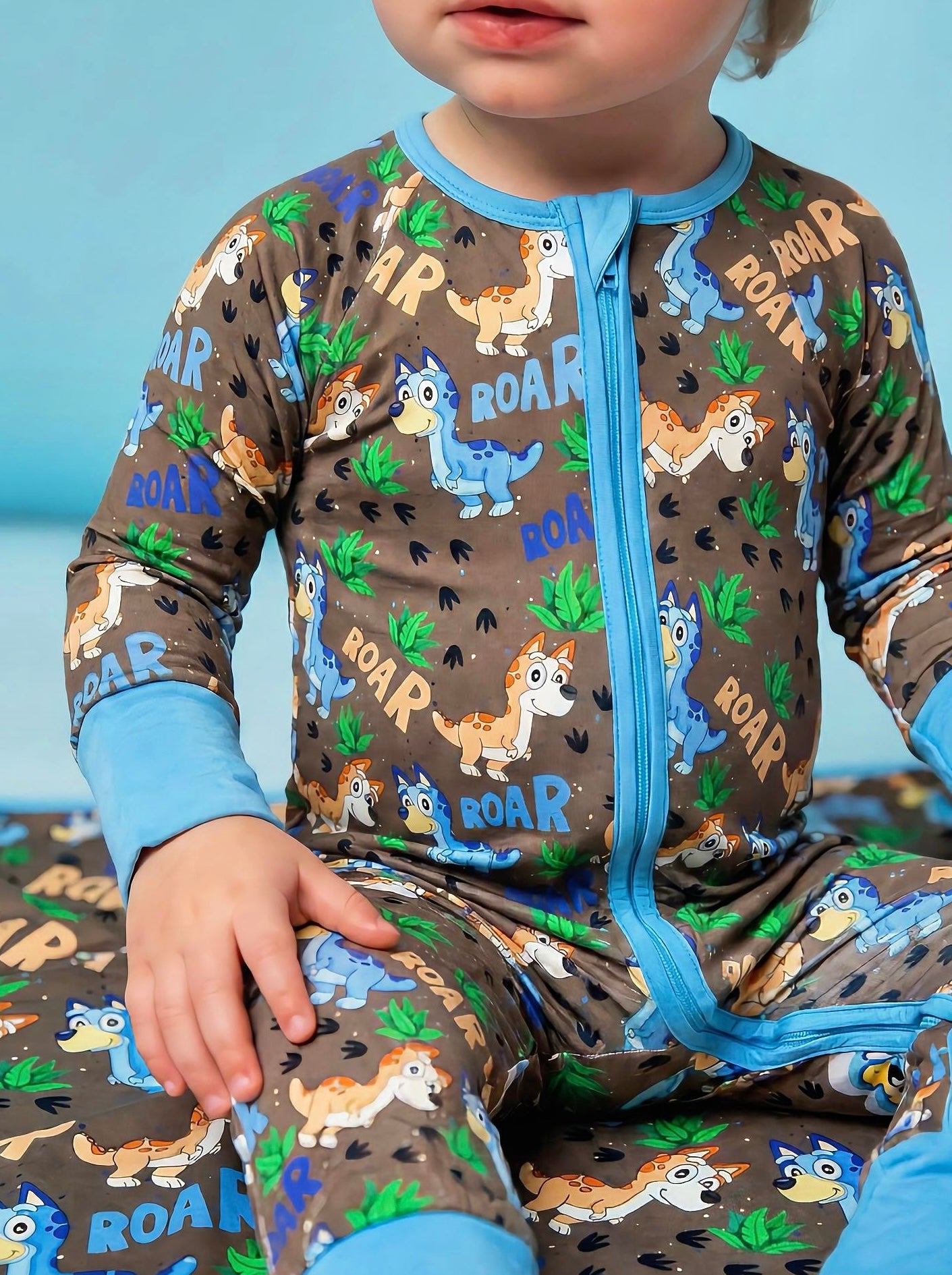 Dino Dog Bamboo Romper