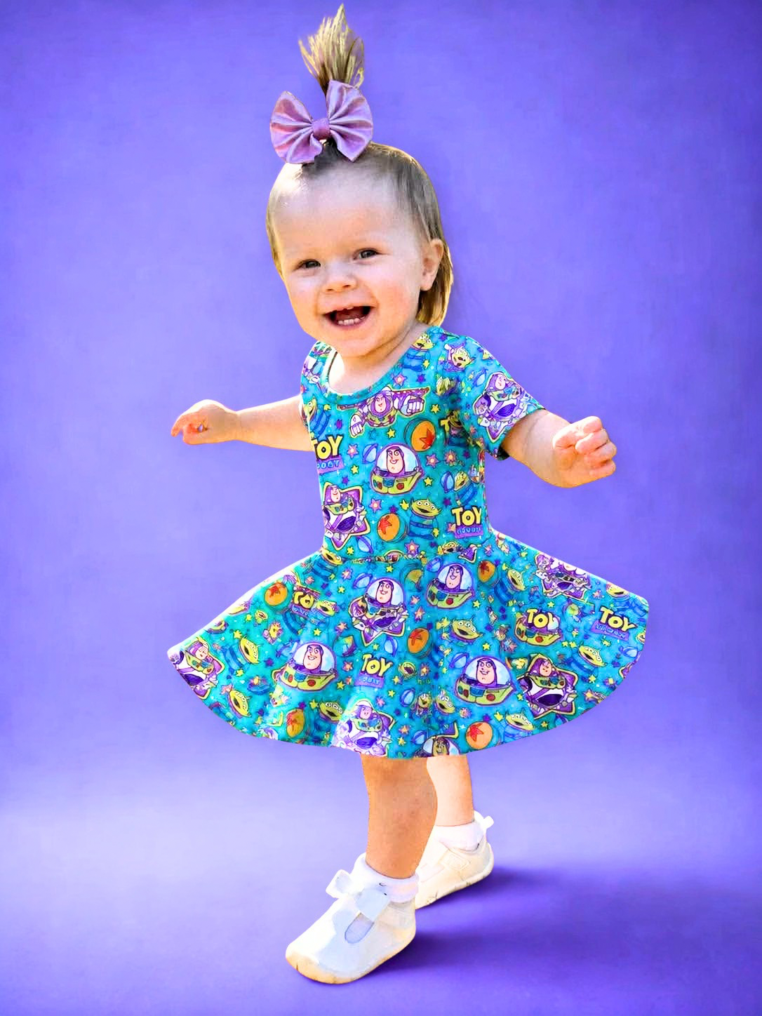 Too Infinity & Beyond Bamboo Twirl Dress with snaps (Pre Order with expected arrival mid Sept. 2026)