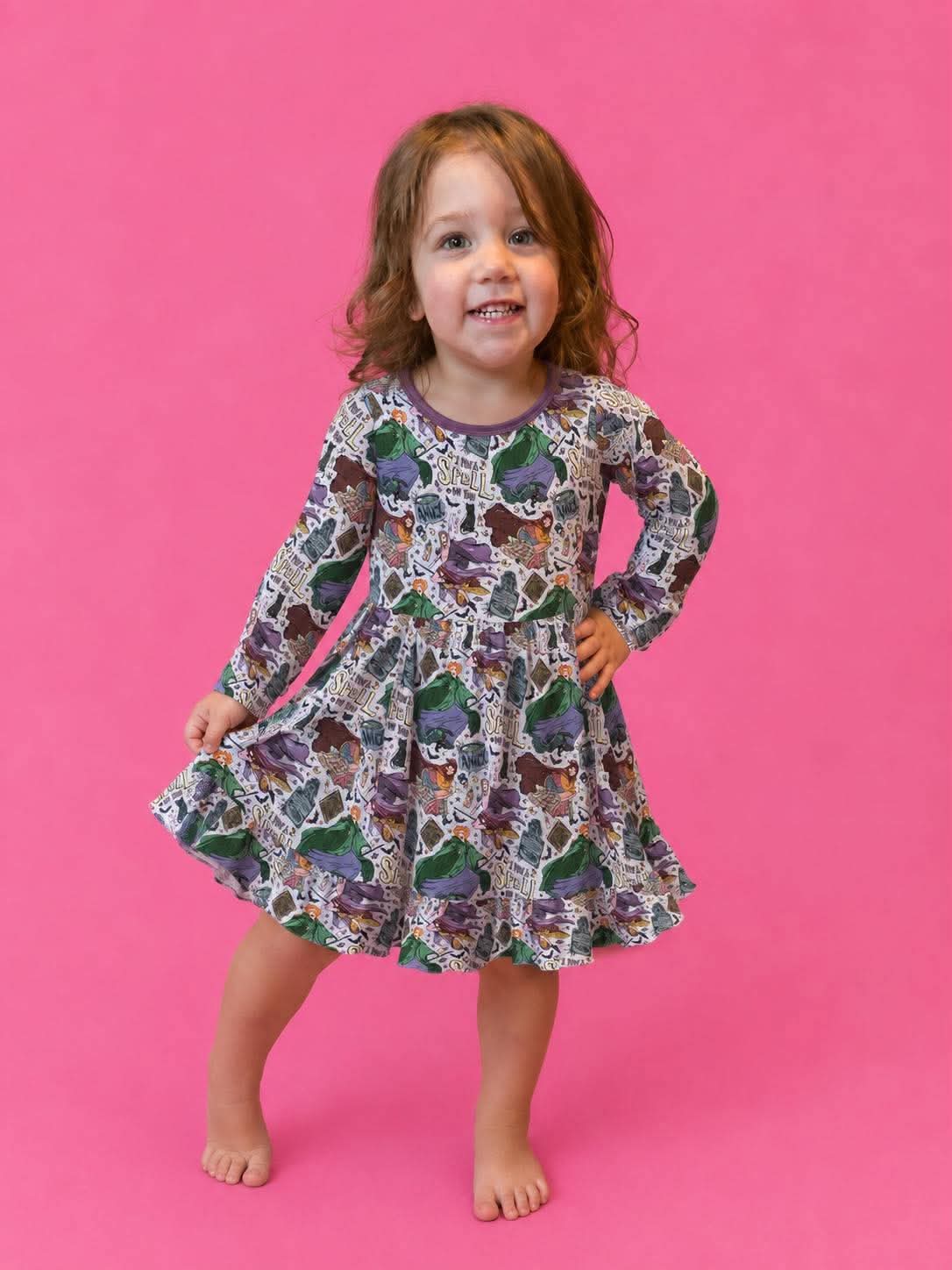 I Put A Spell On You Bamboo Twirl Dress (Pre Order with expected arrival end of August)