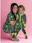 Purple Dinosaur Adult Bamboo Joggers