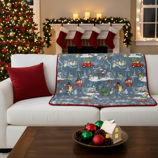Winter Woodlands Bamboo Blanket