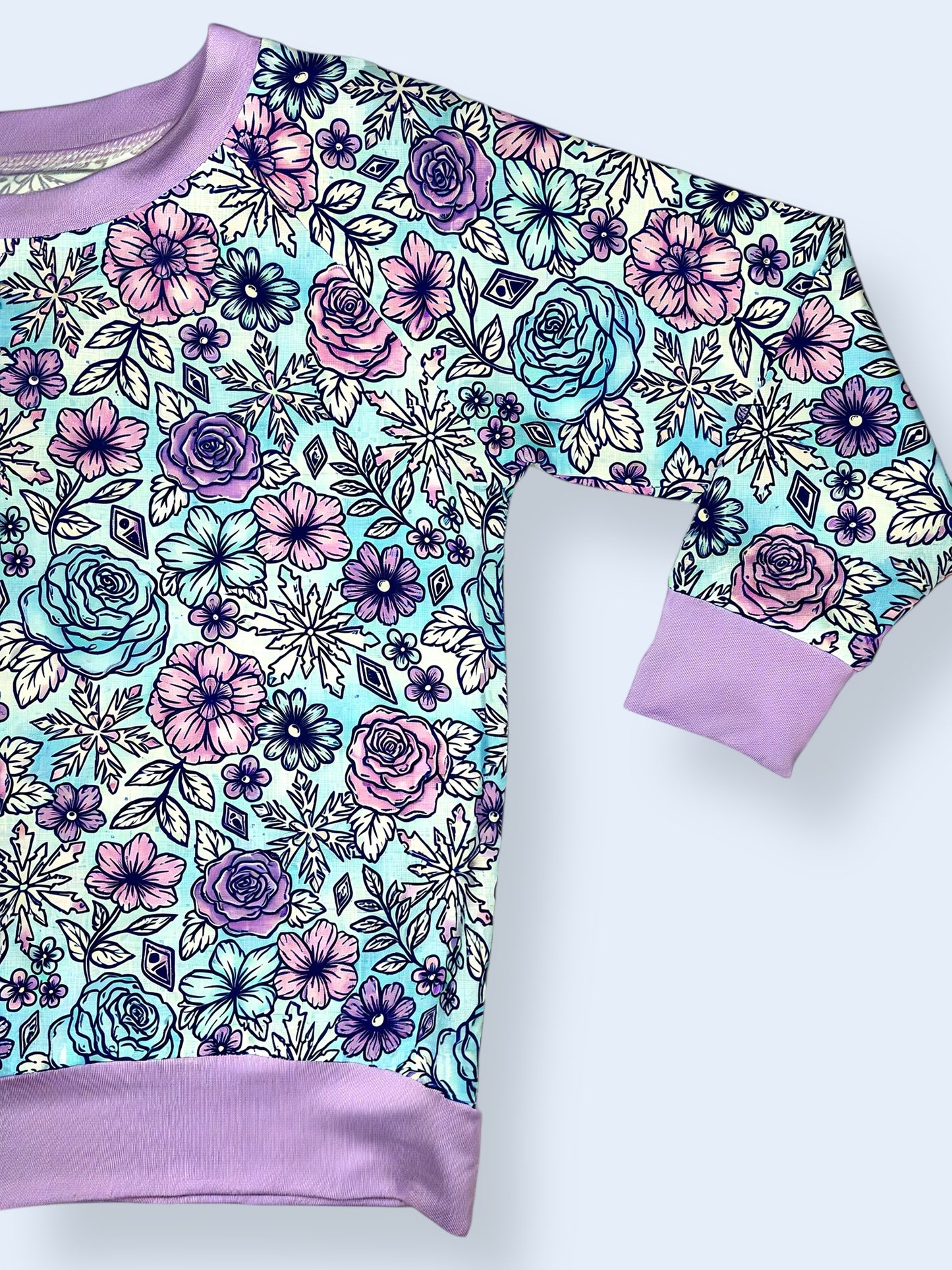 Arctic Bloom Bamboo Pullover