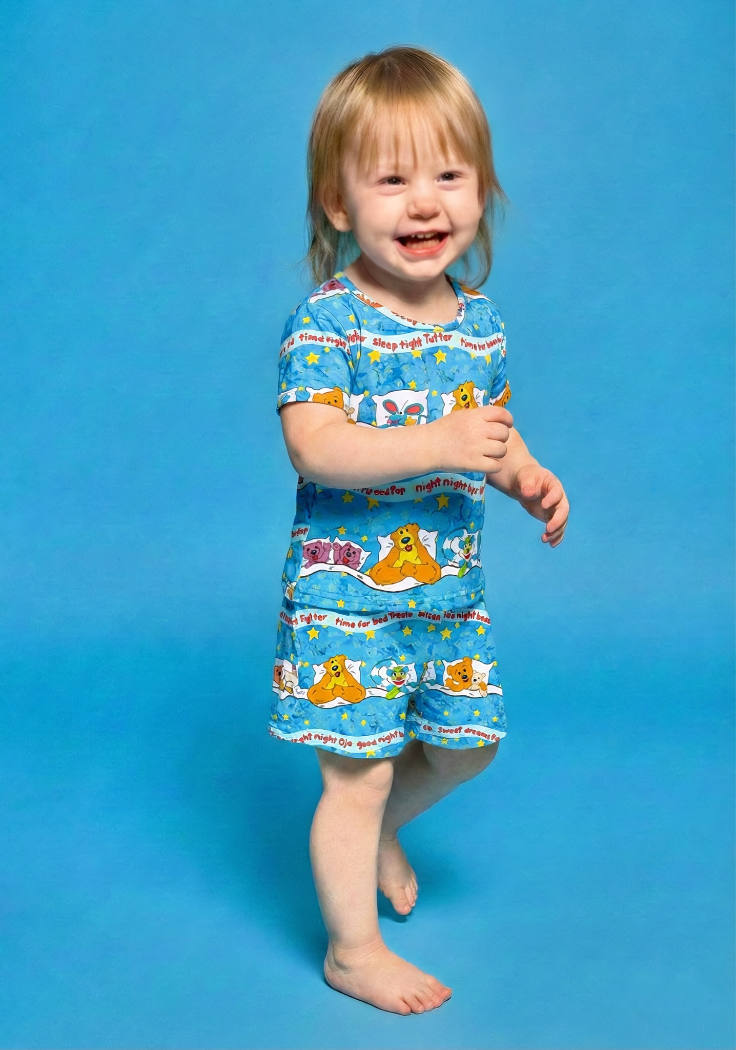 Goodnight Bear Bamboo Two Piece Short Sleeve and Shorts Pajama Set (Pre Order with expected arrival August 2026)