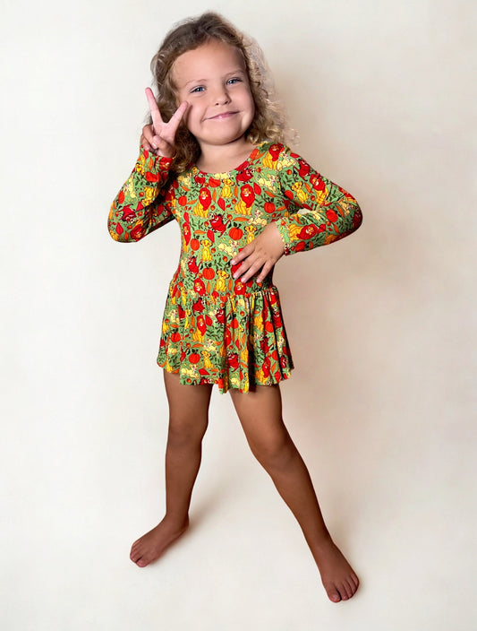 Colors of Courage Bamboo Twirl Dress with snaps