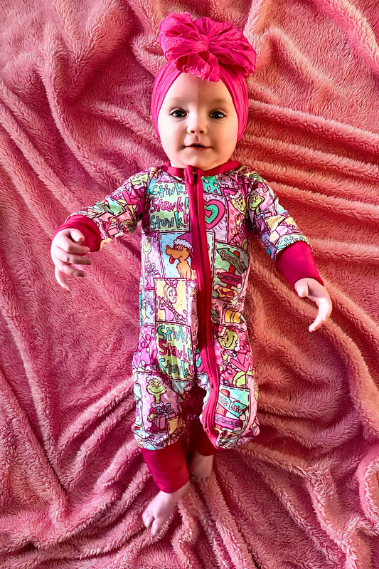 Pinkmas Bamboo Romper