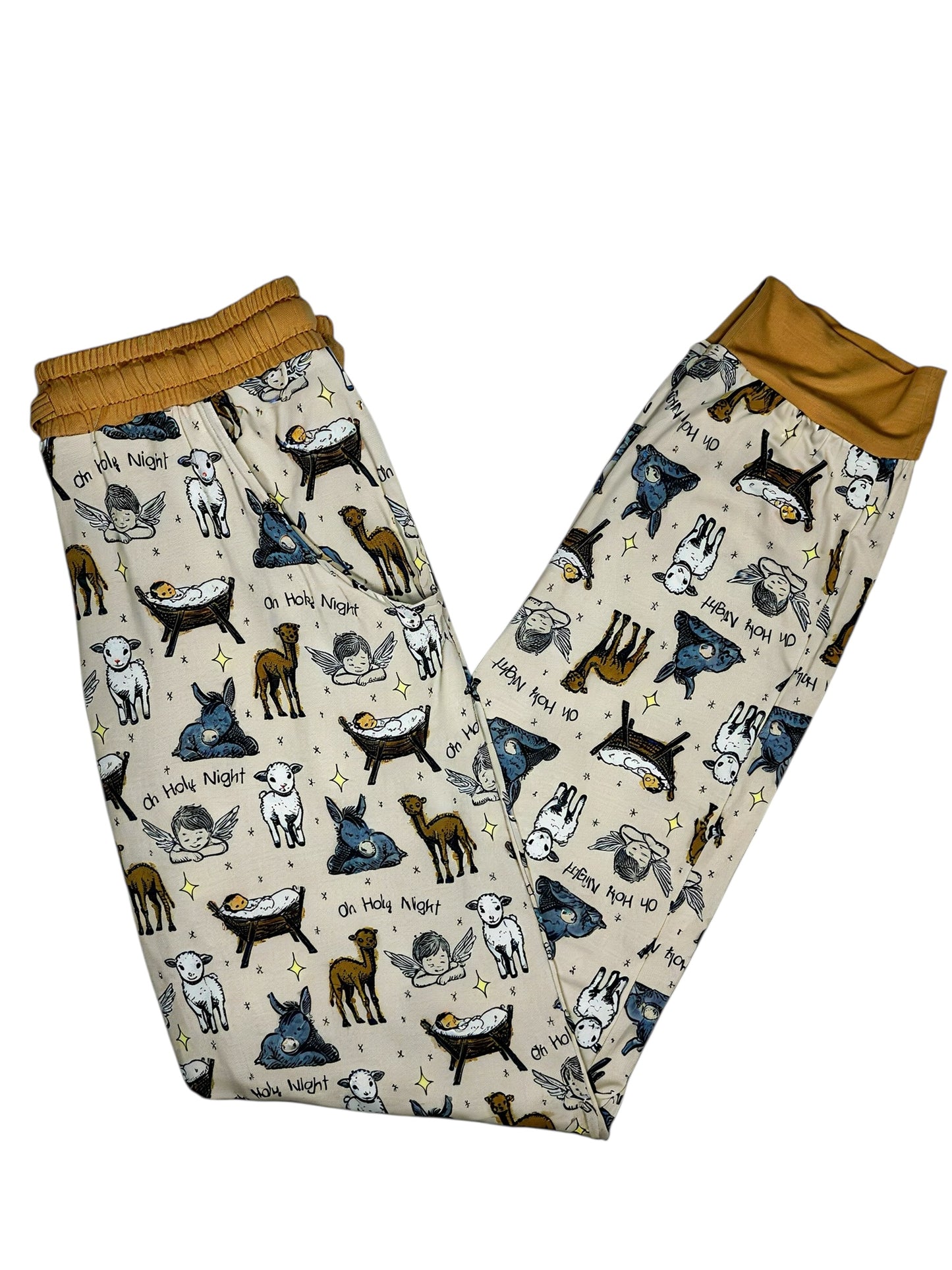 Oh Holy Night Adult Bamboo Joggers