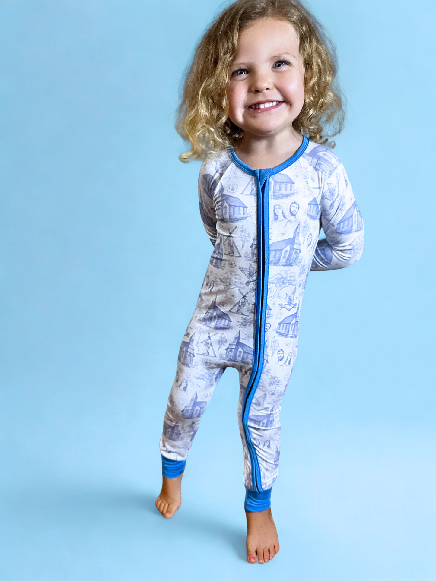 Blue Sanctuary Bamboo Romper
