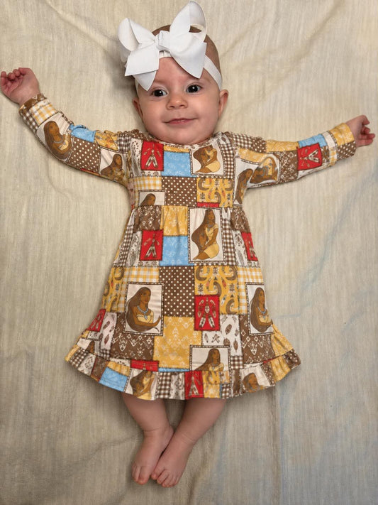 Woodland Warrior Bamboo Twirl Dress (Pre orderwith expected arrival time end of Sept.)