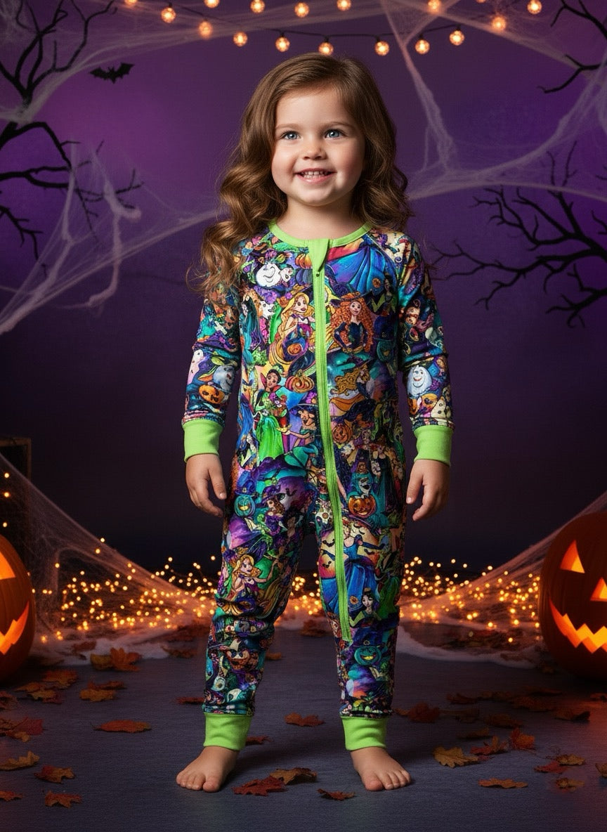 Halloween Princess Bamboo Romper