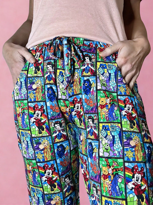 Stained Glass Adult Bamboo Joggers