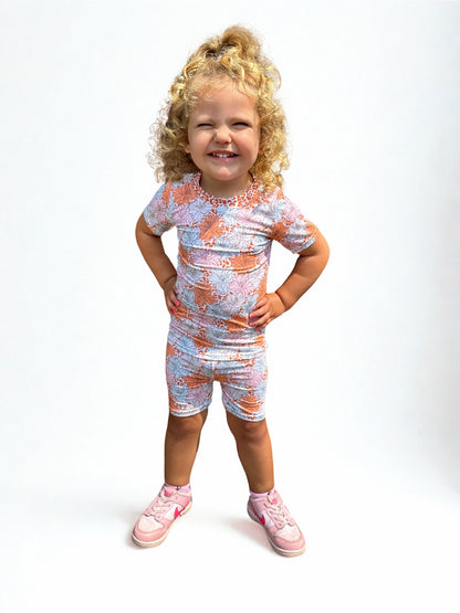 Leopard Lily Bamboo Two Piece Short Sleeve & Short Set