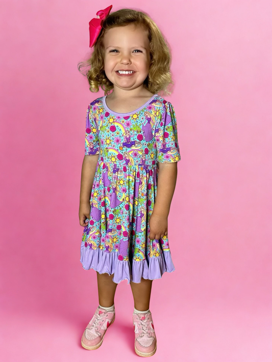 Besties in Bloom Bamboo Twirl Dress