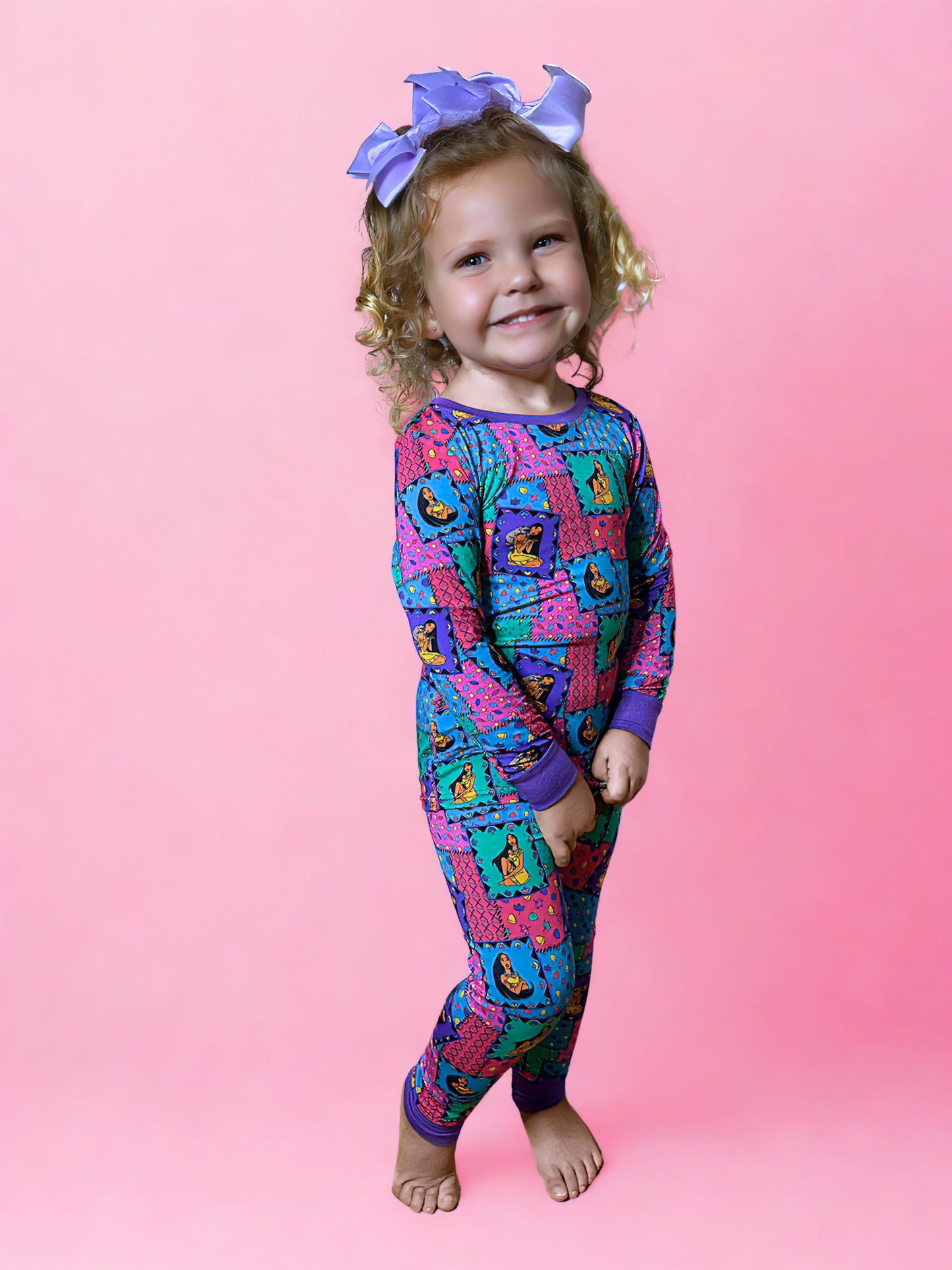 Retro Remix Bamboo Two Piece Pajama Set (Pre Order)