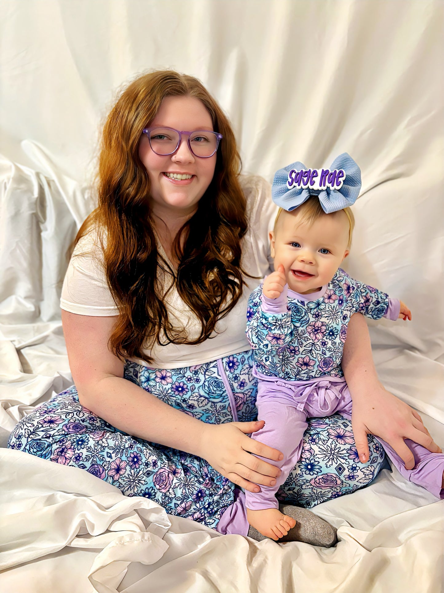 Arctic Bloom Adult Bamboo Joggers