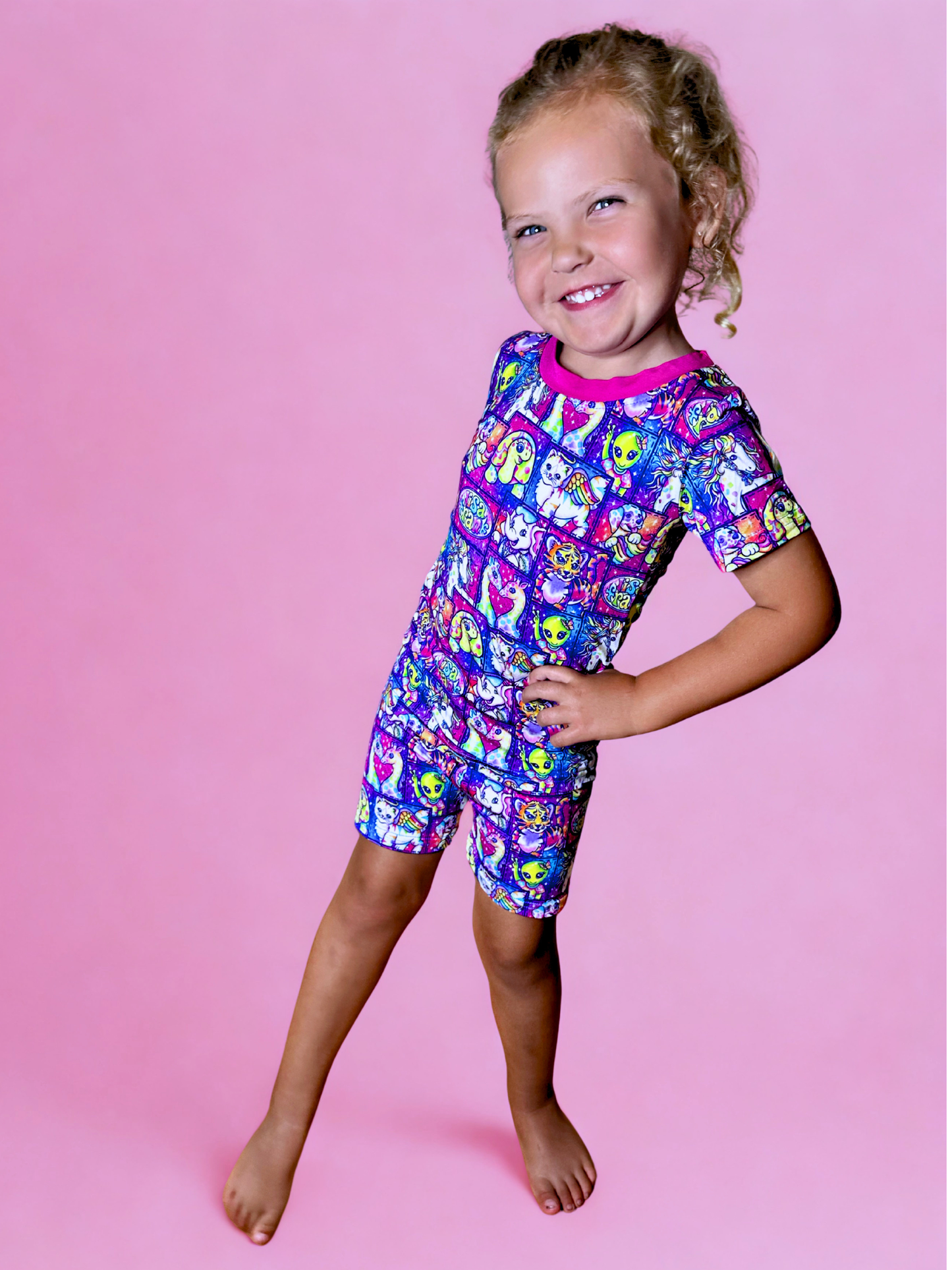 Colorful Comeback Bamboo Short Sleeve and Shorts Two Piece Pajama Set