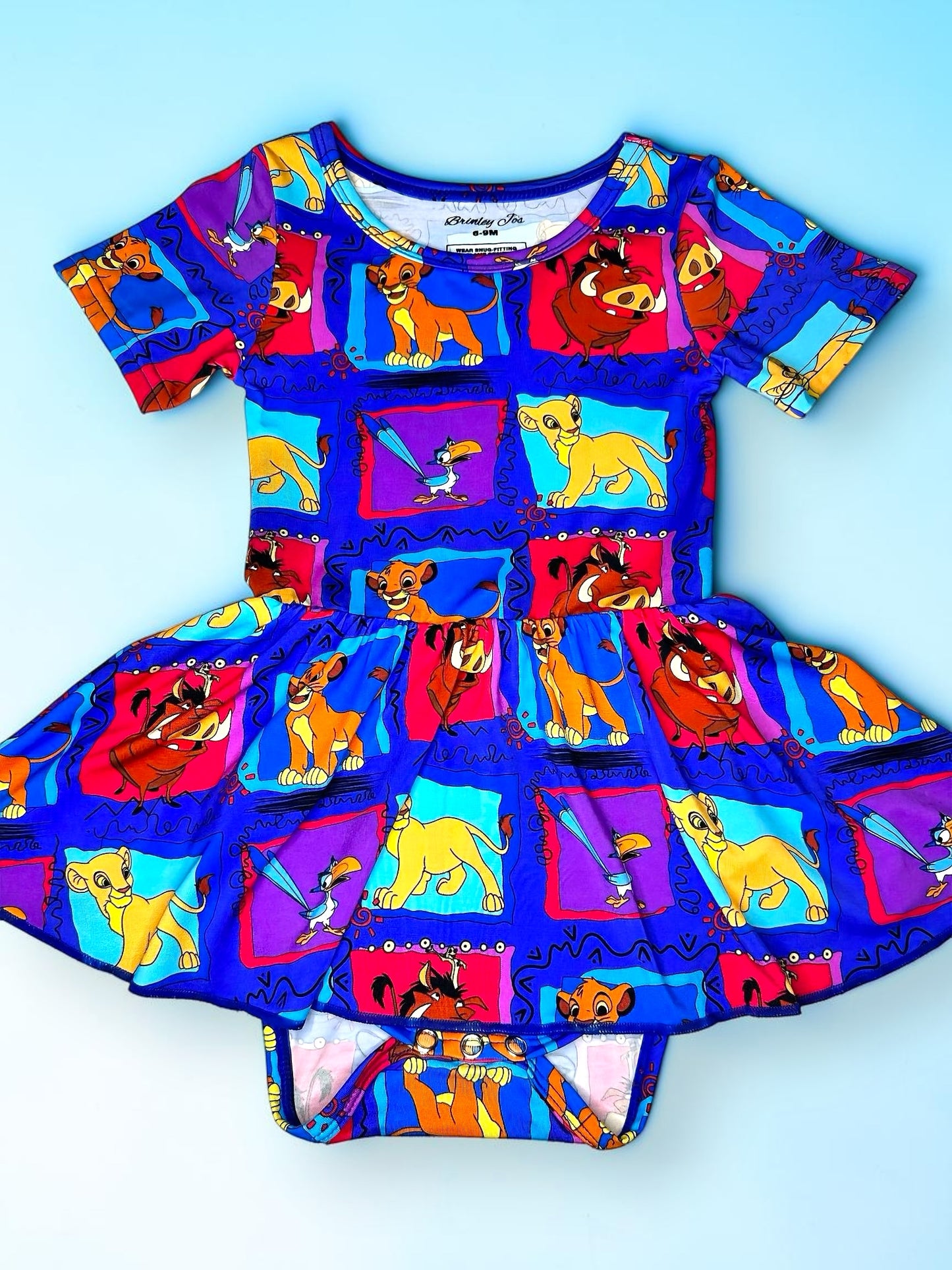 Hakuna Matata Bamboo Twirl Dress with snaps (Pre Order with expected delivery August 2026)