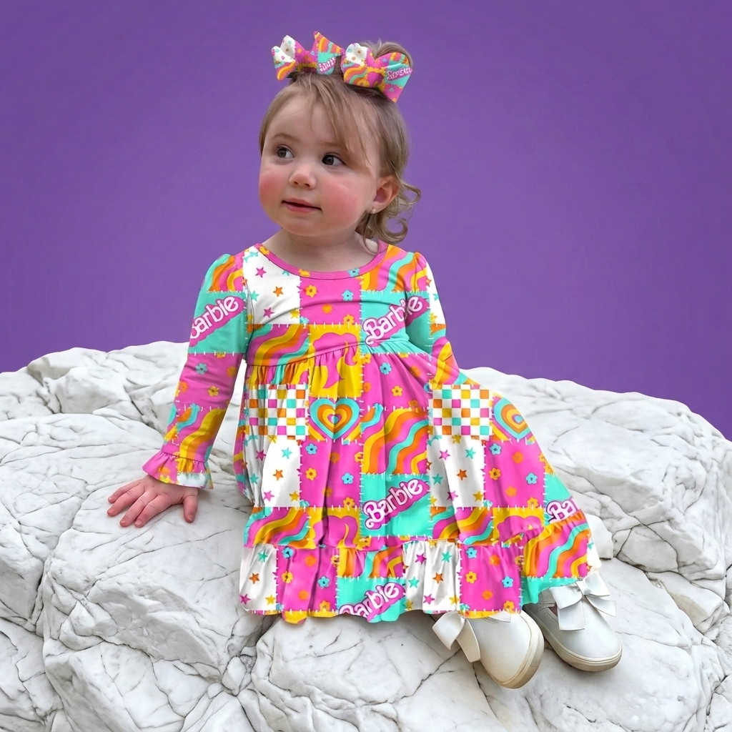 Flower Power Bamboo Twirl Dress (Pre order with expected arrival time end of Sept.)