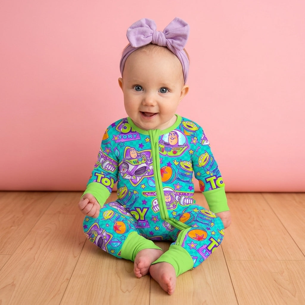 Too Infinity & Beyond Bamboo Romper (Pre Order with expected delivery mid September)