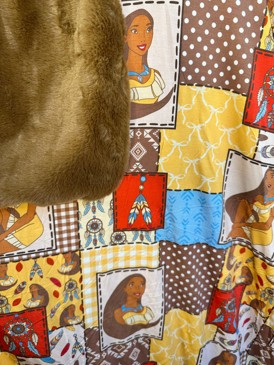 Woodland Warrior Plush Bamboo Blanket