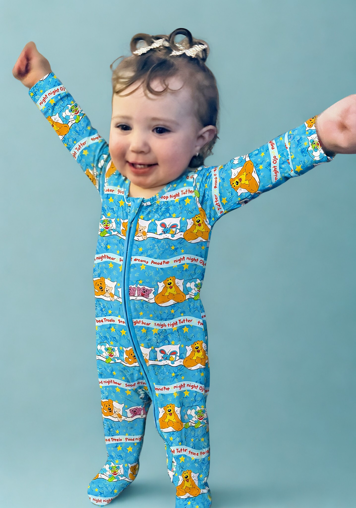 Goodnight Bear Bamboo Romper (Pre Order with expected arrival August 2026)