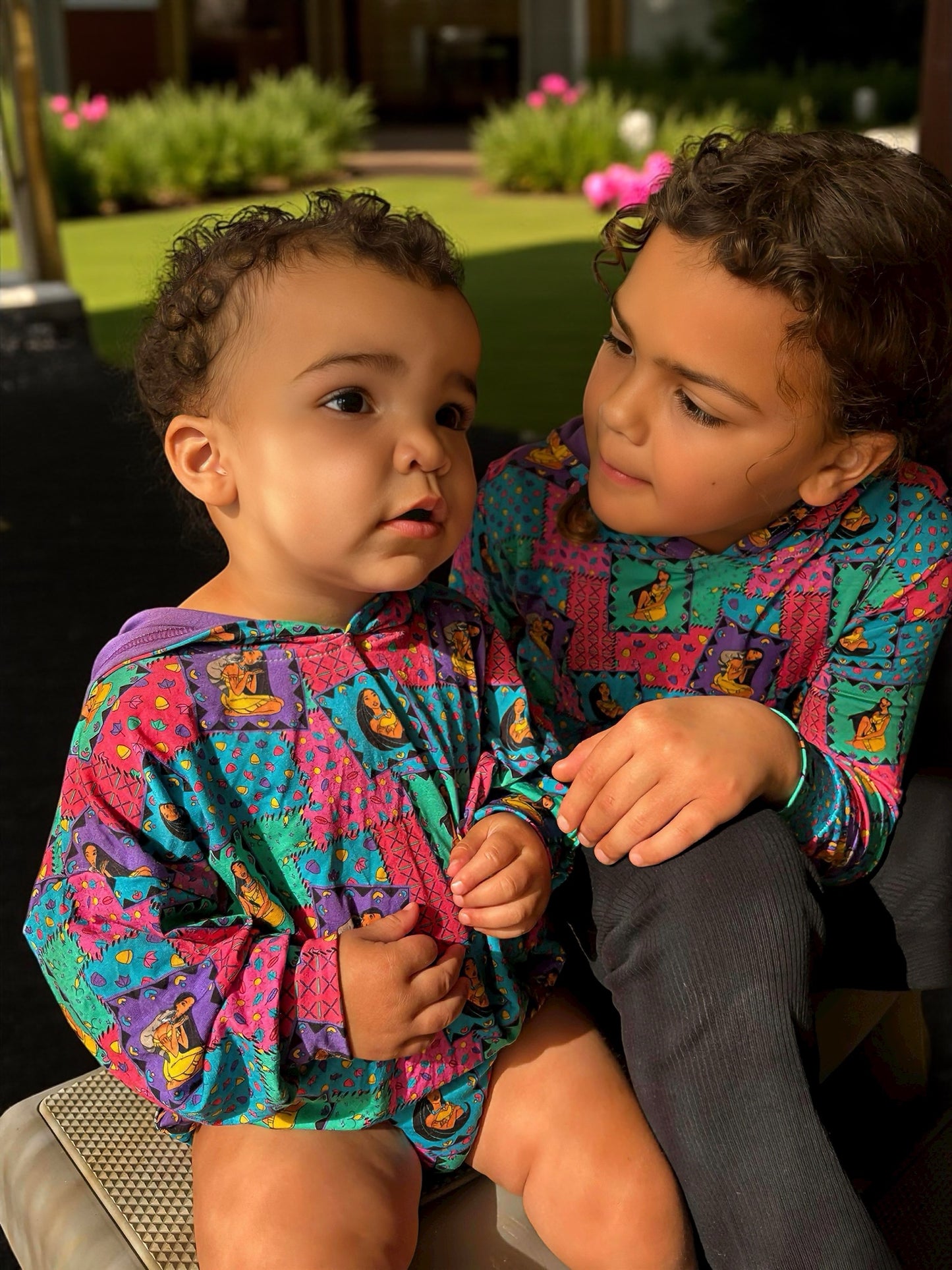 Retro Remix Bamboo Bubble Hoodie with Snaps (Pre Order)