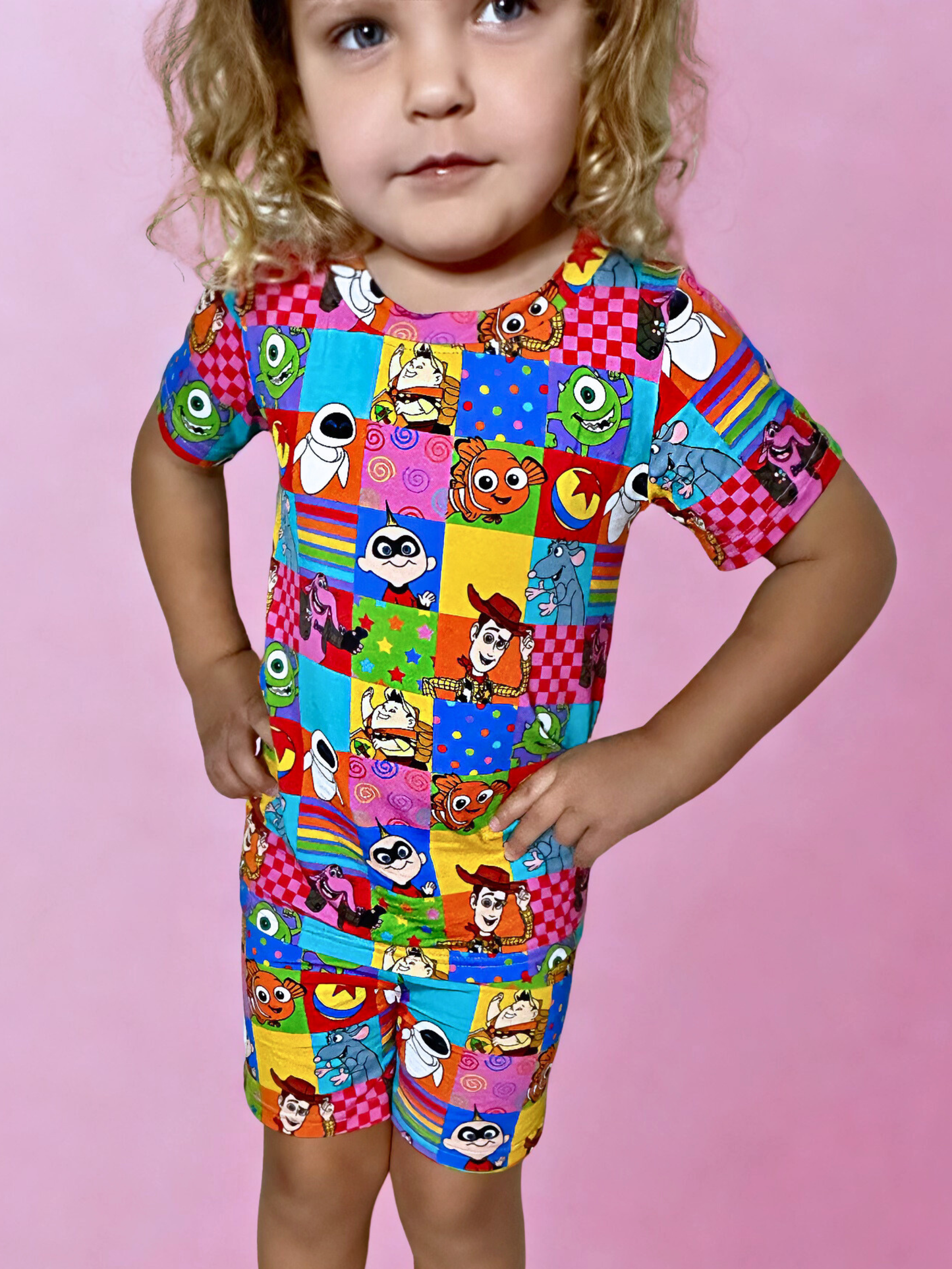 Patchwork Playmates Bamboo Two Piece Pajama Set