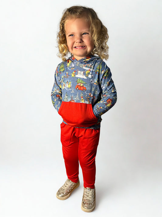 Winter Woodlands Bamboo Jogger Set