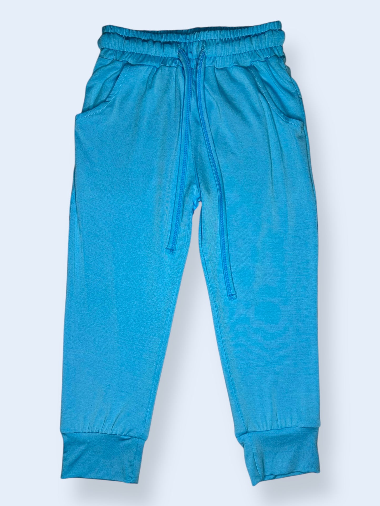 Snowy Snuggles Blue Bamboo Joggers