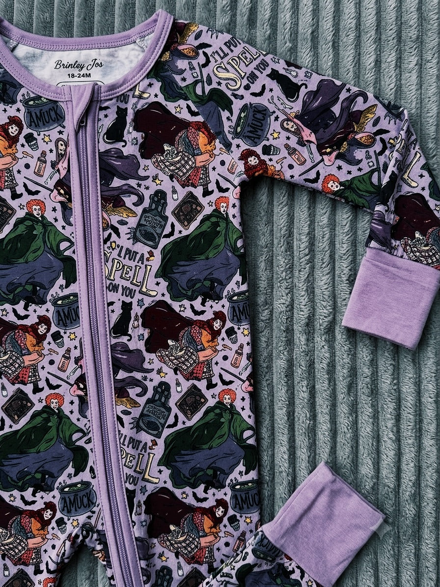 I Put A Spell On You Bamboo Romper (Pre Order with expected delivery end of August)