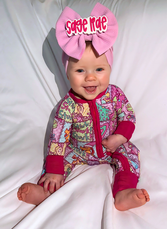 Pinkmas Bamboo Romper