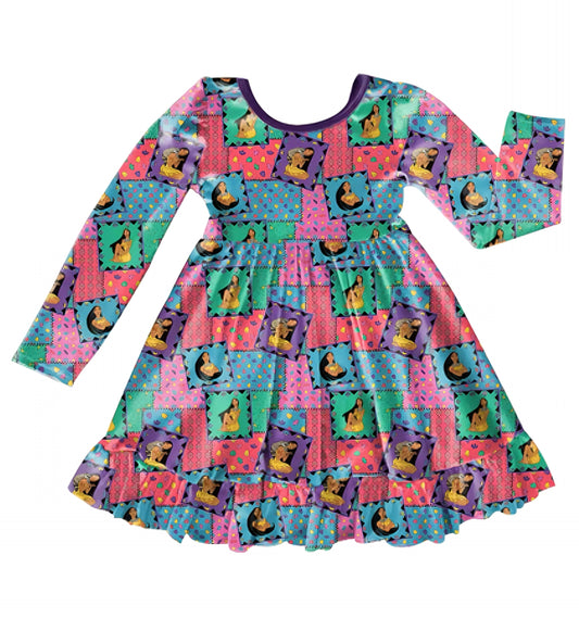 Retro Remix Bamboo Twirl Dress (pre order)