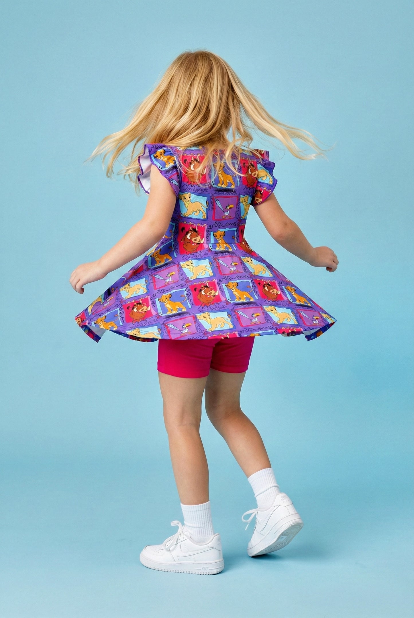 Hakuna Matata Bamboo Peplum Dress and Shorts Set