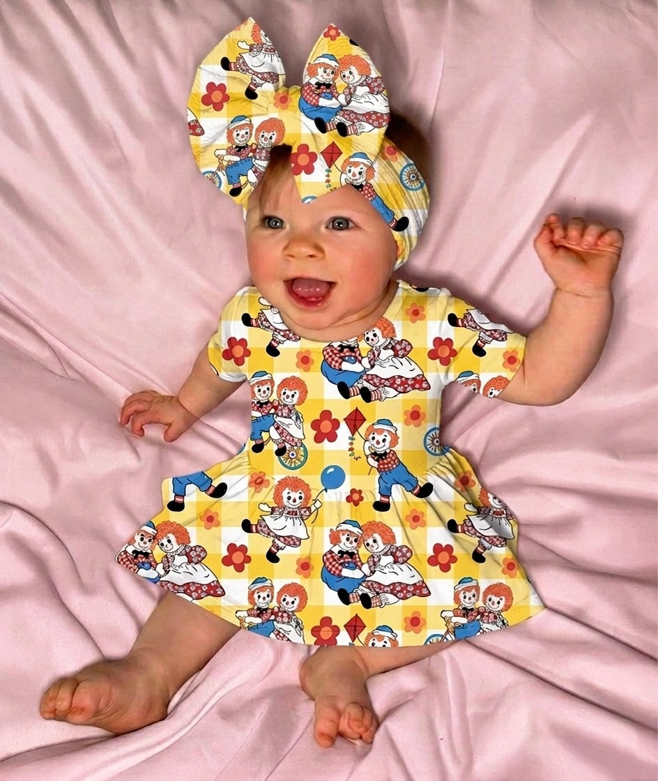Memory Lane Bamboo Twirl Dress with snaps
