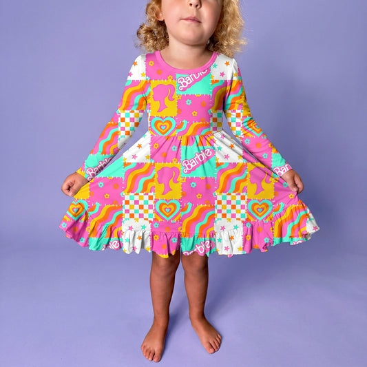 Flower Power Bamboo Twirl Dress (Pre order with expected arrival time end of Sept.)