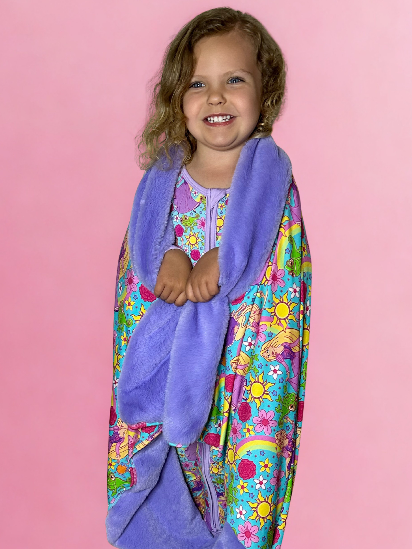 Besties in Bloom Plush Bamboo Blanket