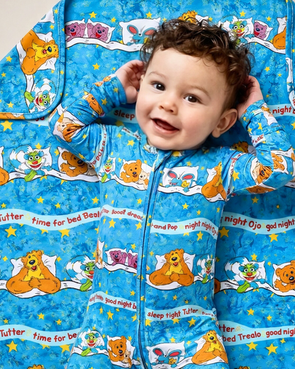 Goodnight Bear Double Layered Bamboo Blanket (Pre Order with expected arrival August 2026)