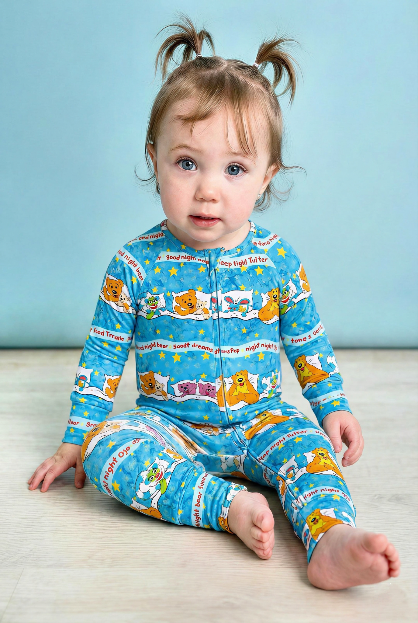 Goodnight Bear Bamboo Romper (Pre Order with expected arrival August 2026)