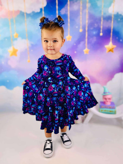 Poison Petals Bamboo Twirl Dress