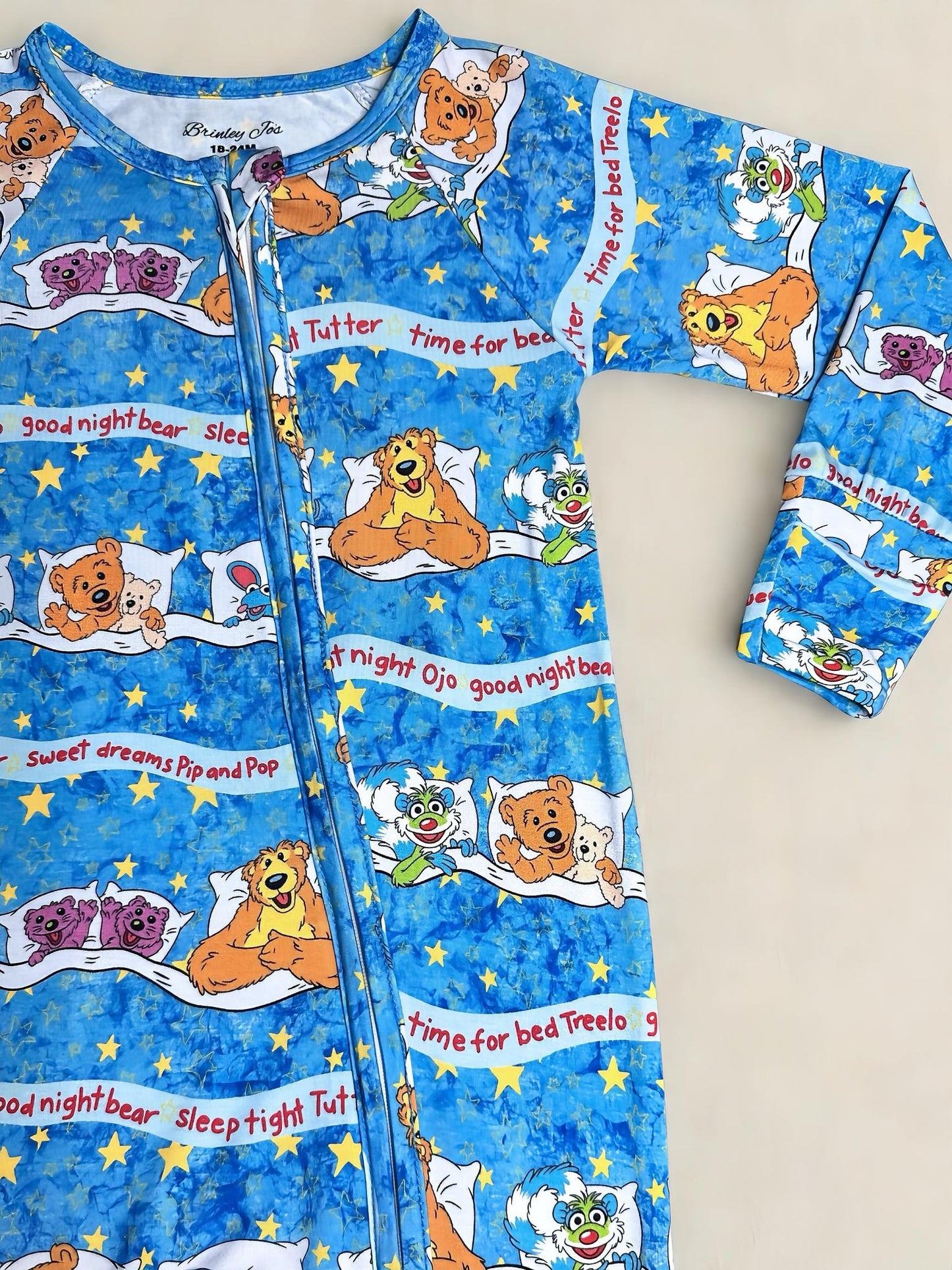 Goodnight Bear Bamboo Romper (Pre Order with expected arrival August 2026)
