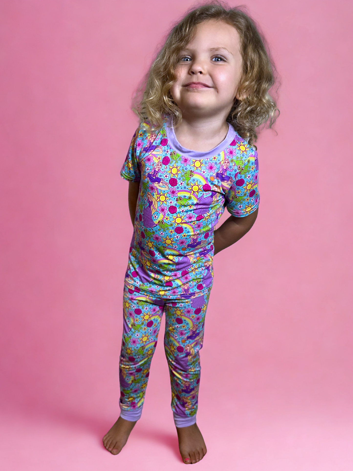 Besties in Bloom Bamboo Two Piece Pajama Set