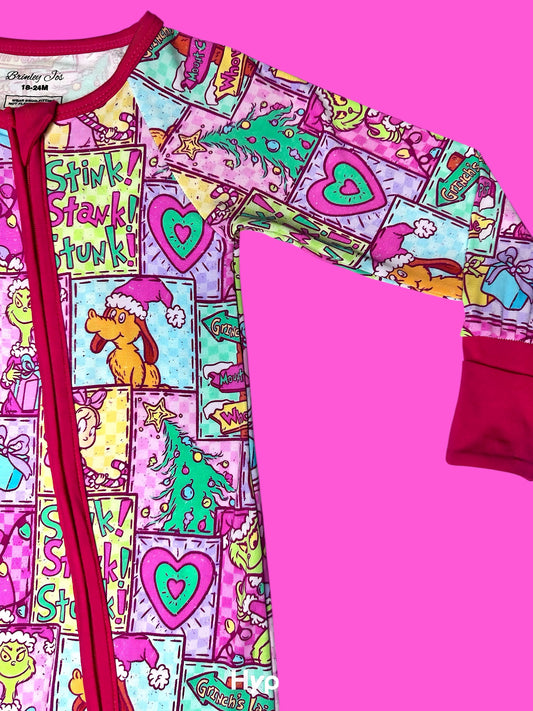 Pinkmas Bamboo Romper