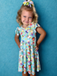 Baby Buds Bamboo Peplum Dress and Short Set