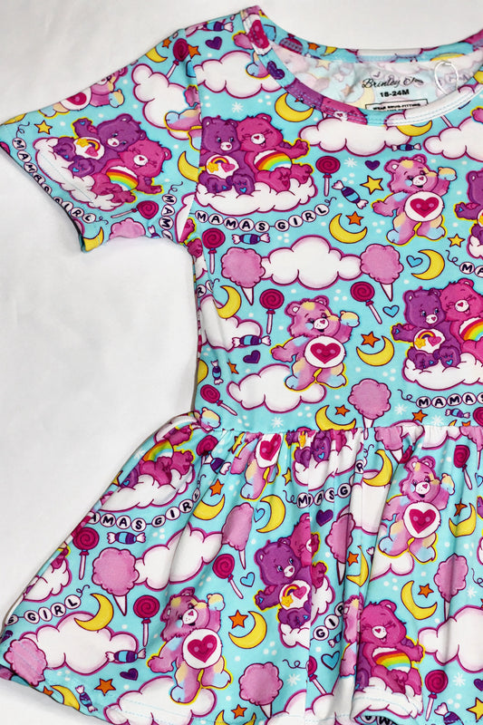 Mama's Girl Bamboo Twirl Dress with snaps