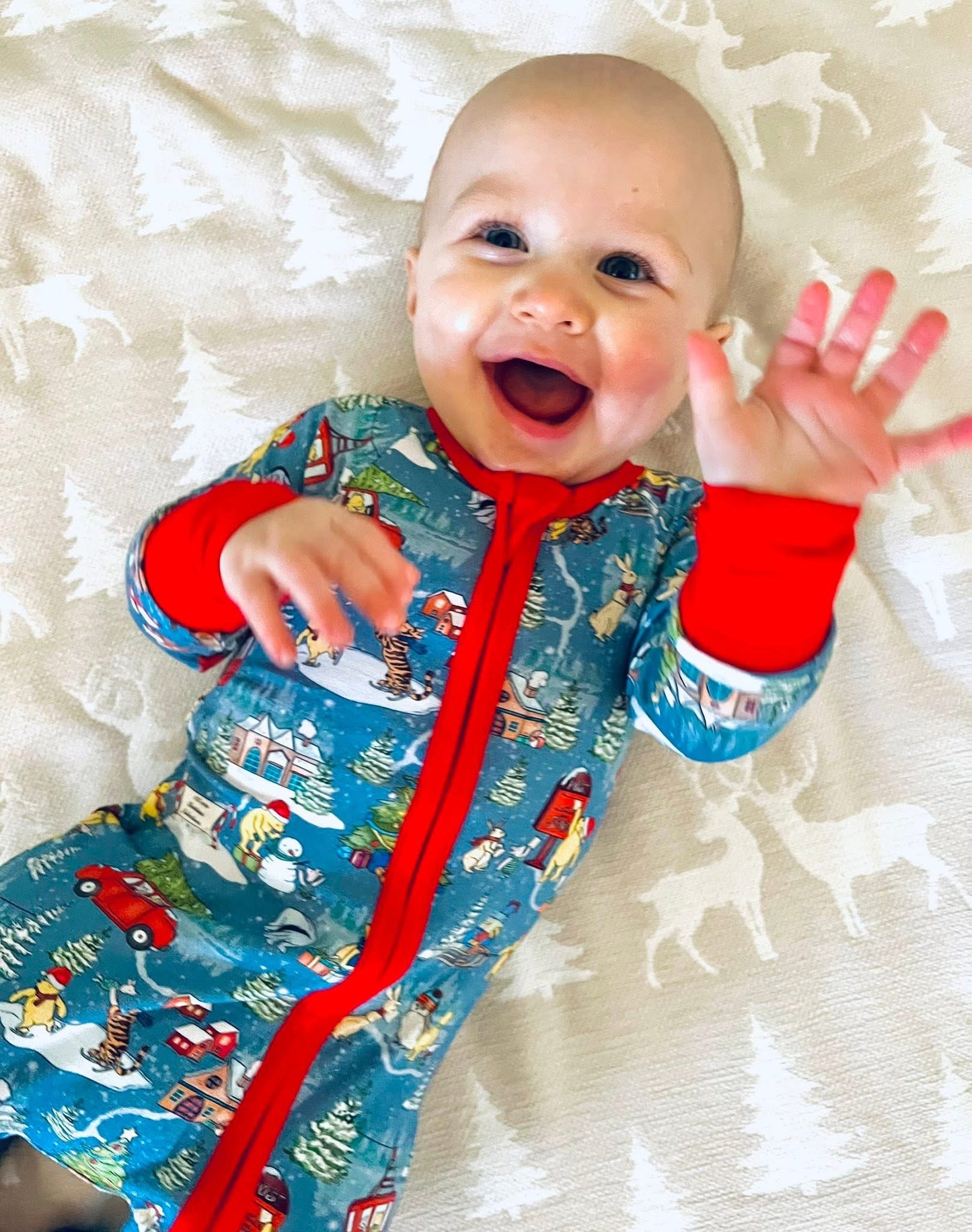 Winter Woodlands Bamboo Romper