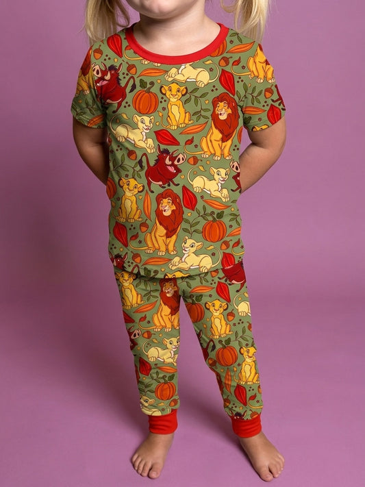 Colors of Courage Bamboo Short Sleeve and Pants Two Piece Pajama Set (Pre order with expected arrival end of Sept.)
