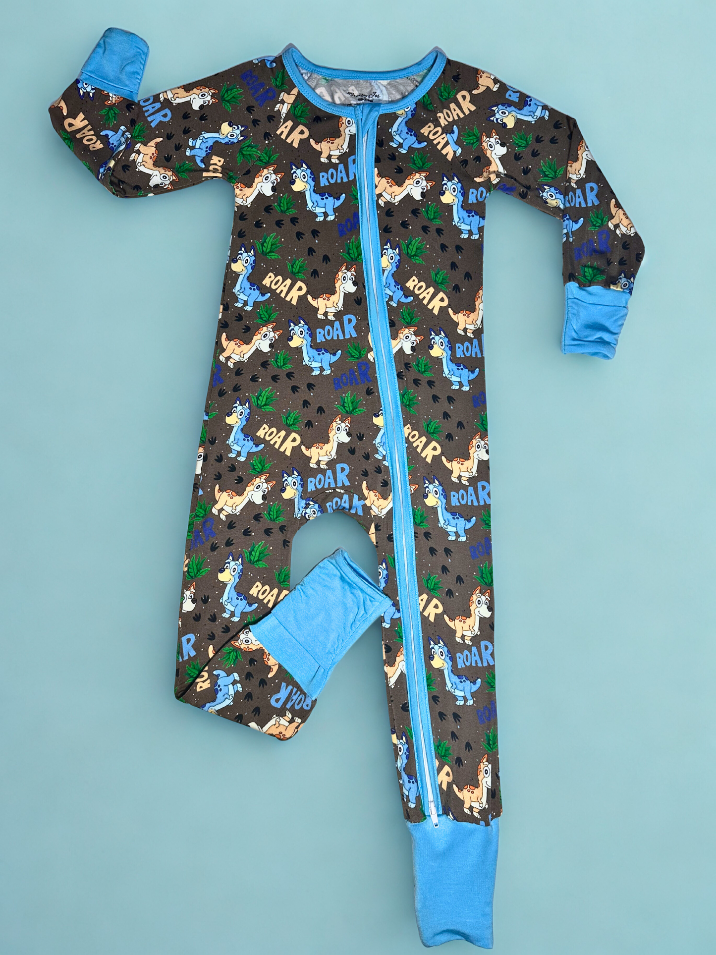 Dino Dog Bamboo Romper